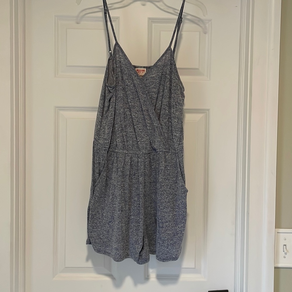 Heather blue Romper